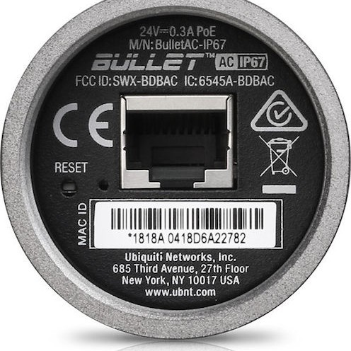 Ubiquiti Bullet AC Dual-Band IP67 Access Point Κεραίας BulletAC-IP67 AC-IP67