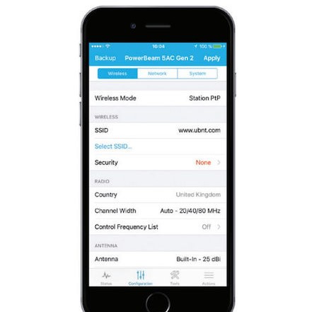 Ubiquiti PowerBeam AC Gen2 Εξωτερική Κεραία WiFi Παραβολική 25dBi με σύνδεση Ethernet