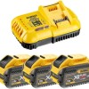 Dewalt Σετ 3 Μπαταριών Εργαλείου Λιθίου 18V Χωρητικότητας 9Ah με Φορτιστή