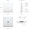 Ubiquiti UniFi6 Enterprise In-Wall Access Point Wi‑Fi 6E Tri Band (2.4 & 5 & 6GHz) Λευκό