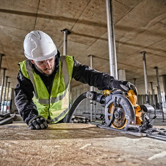 Dewalt Δισκοπρίονο 54V Solo με Σύστημα Αναρρόφησης