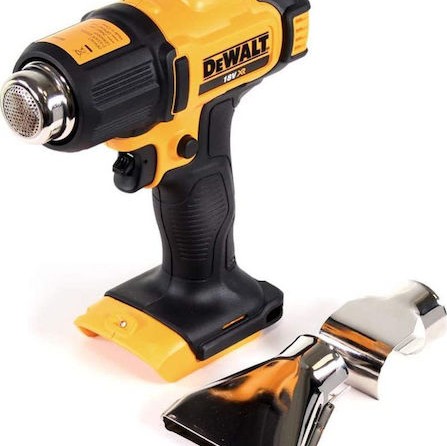 Dewalt Πιστόλι Θερμού Αέρα 18V Solo με Ρύθμιση Θερμοκρασίας εως και 530°C