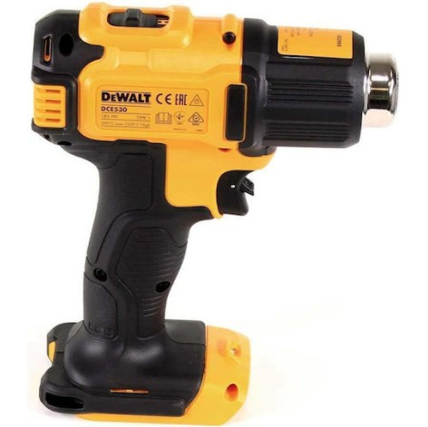 Dewalt Πιστόλι Θερμού Αέρα 18V Solo με Ρύθμιση Θερμοκρασίας εως και 530°C