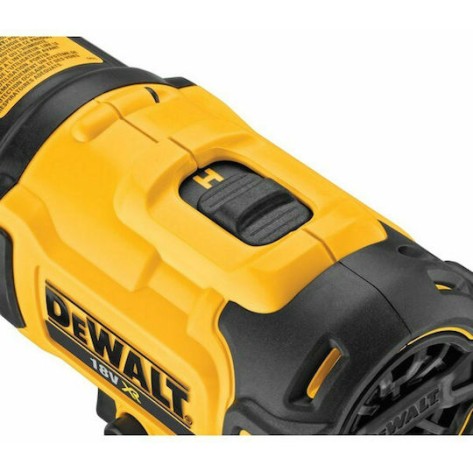Dewalt Πιστόλι Θερμού Αέρα 18V Solo με Ρύθμιση Θερμοκρασίας εως και 530°C