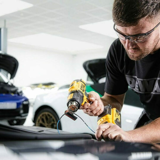 Dewalt Πιστόλι Θερμού Αέρα 18V Solo με Ρύθμιση Θερμοκρασίας εως και 530°C