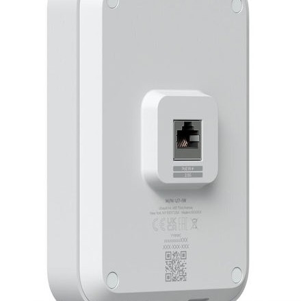 Ubiquiti U7 In-Wall WiFi Mesh Network Access Point Wi‑Fi 7 Dual Band (2.4 & 5GHz) για Εξωτερική τοποθέτηση