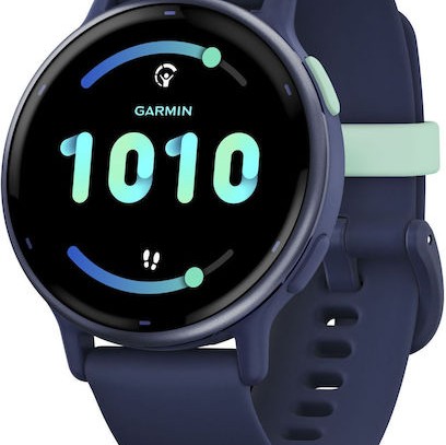 Garmin Vivoactive 5 Aluminium 42mm Αδιάβροχο Smartwatch με Παλμογράφο (Royal Blue)