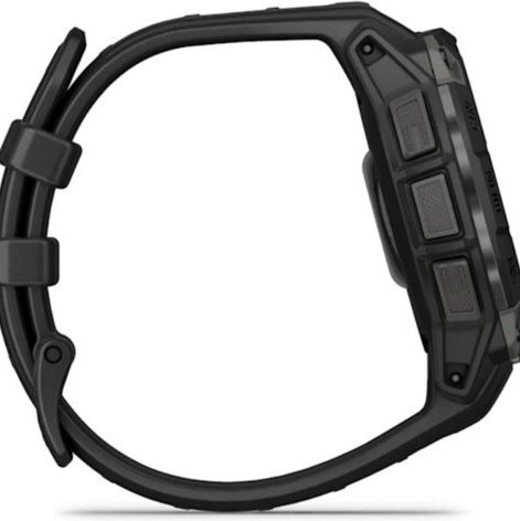 Garmin Instinct 3 AMOLED Aluminium 45mm Αδιάβροχο Smartwatch με Παλμογράφο (Black with Black Band)