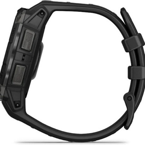 Garmin Instinct 3 AMOLED Aluminium 45mm Αδιάβροχο Smartwatch με Παλμογράφο (Black with Black Band)