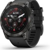 Garmin Fenix E Stainless Steel 47mm Αδιάβροχο Smartwatch με Παλμογράφο (Slate Grey Steel with Black Silicone Band)