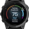 Garmin Fenix E Stainless Steel 47mm Αδιάβροχο Smartwatch με Παλμογράφο (Slate Grey Steel with Black Silicone Band)