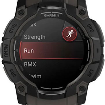 Garmin Instinct 3 AMOLED Aluminium 50mm Αδιάβροχο Smartwatch με Παλμογράφο (Black with Charcoal Band)