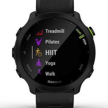 Garmin Forerunner 55 42mm Αδιάβροχο Smartwatch με Παλμογράφο (Black)