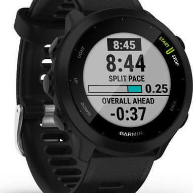 Garmin Forerunner 55 42mm Αδιάβροχο Smartwatch με Παλμογράφο (Black)