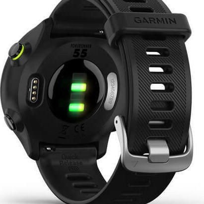 Garmin Forerunner 55 42mm Αδιάβροχο Smartwatch με Παλμογράφο (Black)