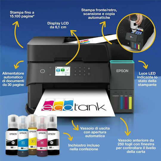 Epson EcoTank ET-3950 Έγχρωμο Πολυμηχάνημα Inkjet C11CL43402