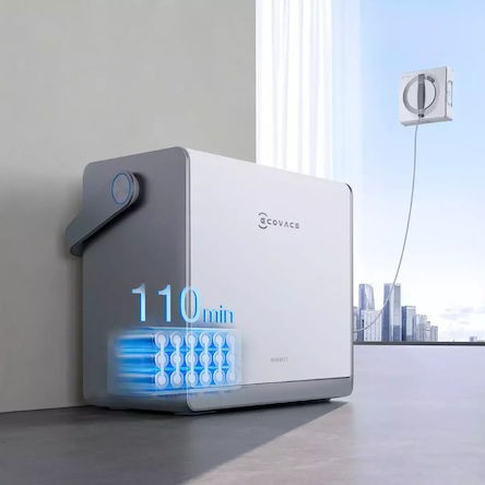 Ecovacs Winbot W2 Pro Omni Καθαριστής Τζαμιών Ρομπότ Μπαταρίας Λευκός