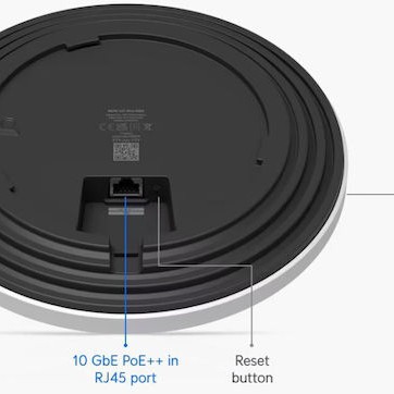 Ubiquiti U7-Pro-XGS Access Point Wi‑Fi 7 Tri Band (2.4 & 5 & 6GHz) Λευκό