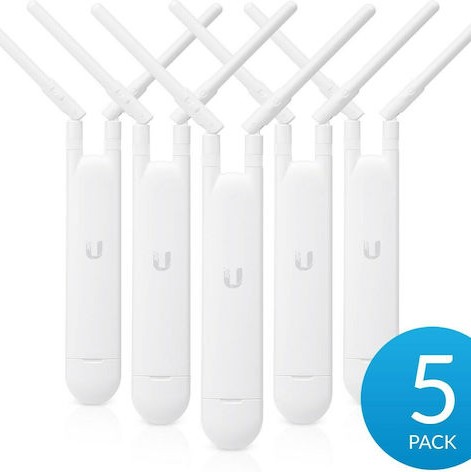 Ubiquiti Unifi AC Mesh Access Point Wi‑Fi 5 Dual Band (2.4 & 5GHz) για Εξωτερική τοποθέτηση σε Πενταπλό Kit