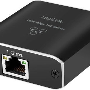 Logilink Network Splitter 1 To 2 Gigabit 1000 Mbit S Usb Powered Up To 100m Black 