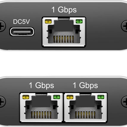 Logilink Network Splitter 1 To 2 Gigabit 1000 Mbit S Usb Powered Up To 100m Black 