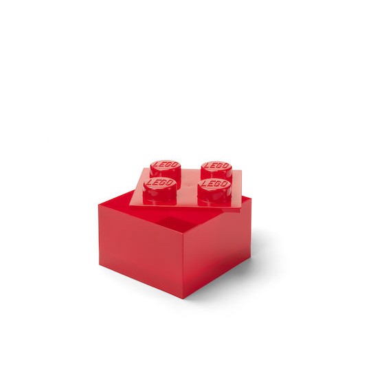 Lego Παιδικό Κουτί Αποθήκευσης από Πλαστικό Κόκκινο