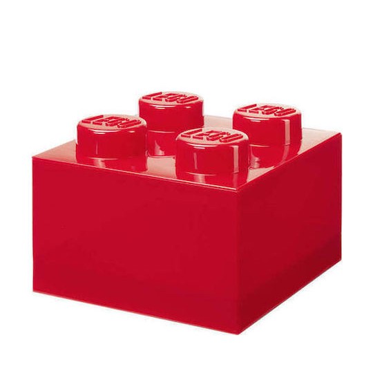 Lego Παιδικό Κουτί Αποθήκευσης από Πλαστικό Κόκκινο