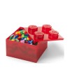 Lego Παιδικό Κουτί Αποθήκευσης από Πλαστικό Κόκκινο