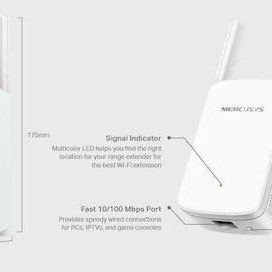 Mercusys ME30 v1 WiFi Extender Dual Band (2.4 & 5GHz) 1200Mbps