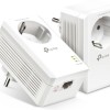 TP-LINK TL-PA7017P KIT v4 Powerline Διπλό για Ενσύρματη Σύνδεση με Passthrough Πρίζα και Θύρα Gigabit Ethernet