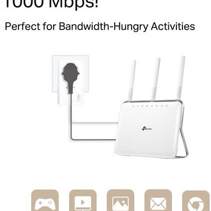 TP-LINK TL-PA7017P KIT v4 Powerline Διπλό για Ενσύρματη Σύνδεση με Passthrough Πρίζα και Θύρα Gigabit Ethernet