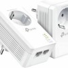 TP-LINK TL-PA7027P KIT v1 Powerline Διπλό για Ενσύρματη Σύνδεση με Passthrough Πρίζα και 2 Θύρες Gigabit Ethernet