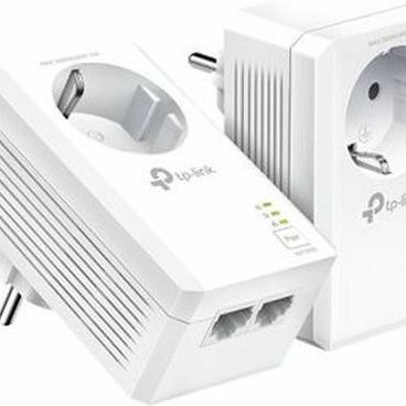 TP-LINK TL-PA7027P KIT v1 Powerline Διπλό για Ενσύρματη Σύνδεση με Passthrough Πρίζα και 2 Θύρες Gigabit Ethernet