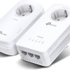 TP-LINK TL-WPA1300P KIT v3 Powerline Διπλό για Ασύρματη Σύνδεση Wi‑Fi 5 με Passthrough Πρίζα και 3 Θύρες Gigabit Ethernet