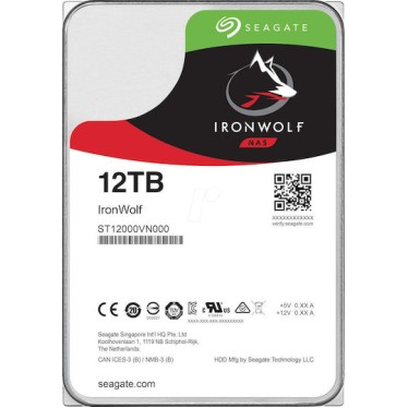 Seagate IronWolf Nas 12TB HDD Σκληρός Δίσκος 3.5
