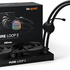 Be Quiet Pure Loop 2 Υδρόψυξη Επεξεργαστή Διπλού Ανεμιστήρα 140mm για Socket AM4/AM5/1700/1200/115x με ARGB Φωτισμό