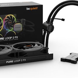Be Quiet PURE LOOP 2 FX Υδρόψυξη Επεξεργαστή Διπλού Ανεμιστήρα 140mm για Socket AM4/AM5/1700/1200/115x με ARGB Φωτισμό