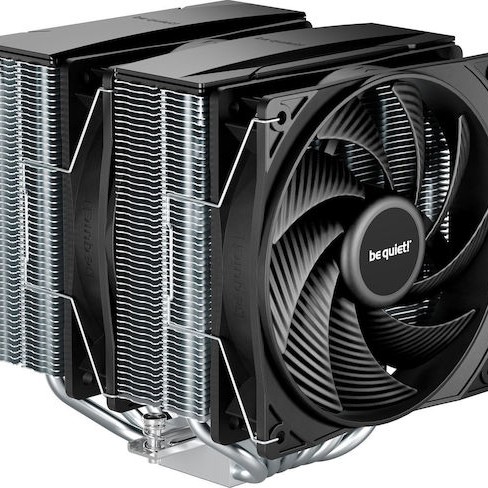 Be Quiet Pure Rock Pro 3 Ψύκτρα Επεξεργαστή Διπλού Ανεμιστήρα για Socket AM4/AM5/1200/115x/1700 Ασημί