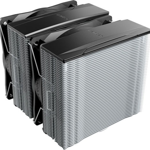 Be Quiet Pure Rock Pro 3 Ψύκτρα Επεξεργαστή Διπλού Ανεμιστήρα για Socket AM4/AM5/1200/115x/1700 Ασημί