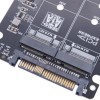 Ngff M.2 Nvme To U.2 2 Ports Adapter Card Dual Ssd To U.2 Sff-8639 Card Adapter
