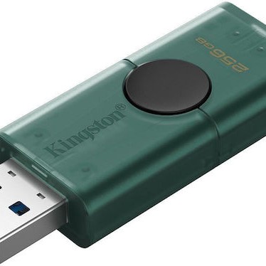 Kingston Datatraveler 256GB USB 3.2 Stick με σύνδεση USB-A & USB-C Πράσινο