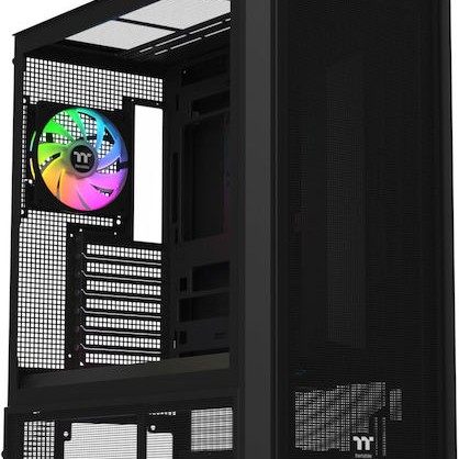 Thermaltake S380 TG ARGB Midi Tower Κουτί Υπολογιστή με Πλαϊνό Παράθυρο Μαύρο