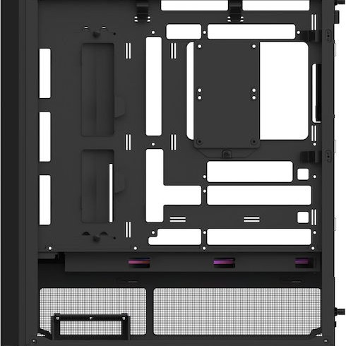 Thermaltake S380 TG ARGB Midi Tower Κουτί Υπολογιστή με Πλαϊνό Παράθυρο Μαύρο