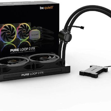 Be Quiet Pure Loop 2 FX Υδρόψυξη Επεξεργαστή Διπλού Ανεμιστήρα 120mm για Socket AM4/AM5/1700/1200/115x με ARGB Φωτισμό