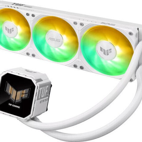 Asus TUF GAMING LC III 360 Υδρόψυξη Επεξεργαστή Τριπλού Ανεμιστήρα 120mm για Socket AM4/AM5/1700/1200 με ARGB Φωτισμό Λευκή