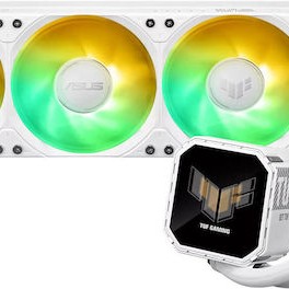 Asus TUF GAMING LC III 360 Υδρόψυξη Επεξεργαστή Τριπλού Ανεμιστήρα 120mm για Socket AM4/AM5/1700/1200 με ARGB Φωτισμό Λευκή