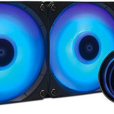 Chieftec Iceberg 24 Υδρόψυξη Επεξεργαστή Διπλού Ανεμιστήρα 120mm για Socket AM4/AM5/1700/1200/115x με RGB Φωτισμό