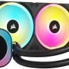 Corsair ICUE Link H100i Υδρόψυξη Επεξεργαστή Διπλού Ανεμιστήρα 120mm για Socket AM4/AM5/1700/1200/115x με RGB Φωτισμό