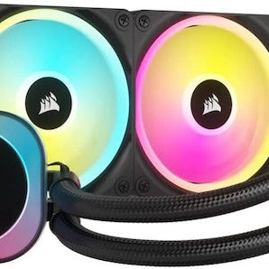Corsair ICUE Link H100i Υδρόψυξη Επεξεργαστή Διπλού Ανεμιστήρα 120mm για Socket AM4/AM5/1700/1200/115x με RGB Φωτισμό