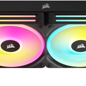 Corsair ICUE Link H100i Υδρόψυξη Επεξεργαστή Διπλού Ανεμιστήρα 120mm για Socket AM4/AM5/1700/1200/115x με RGB Φωτισμό